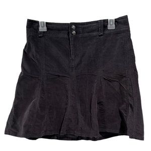 Athleta Dark Gray Corduroy Skirt size 4